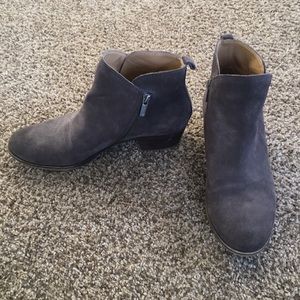 Lucky Brand grey suede booties.